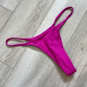 Monday Swimwear Bikini Bottoms brazil thong womens Pink (medium) swim cheeky